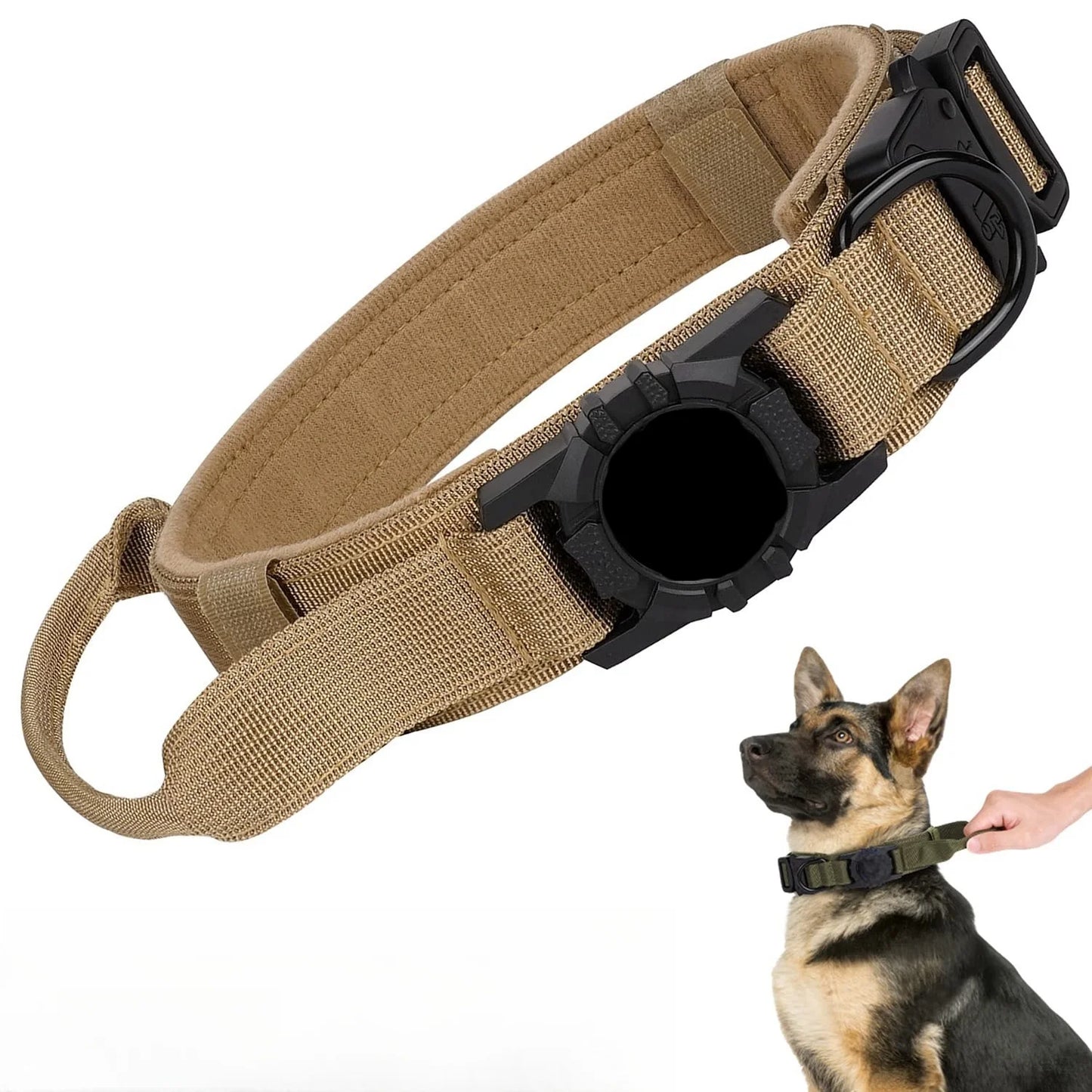 Pupster Stealth™ AirTag Tactical Dog Collar