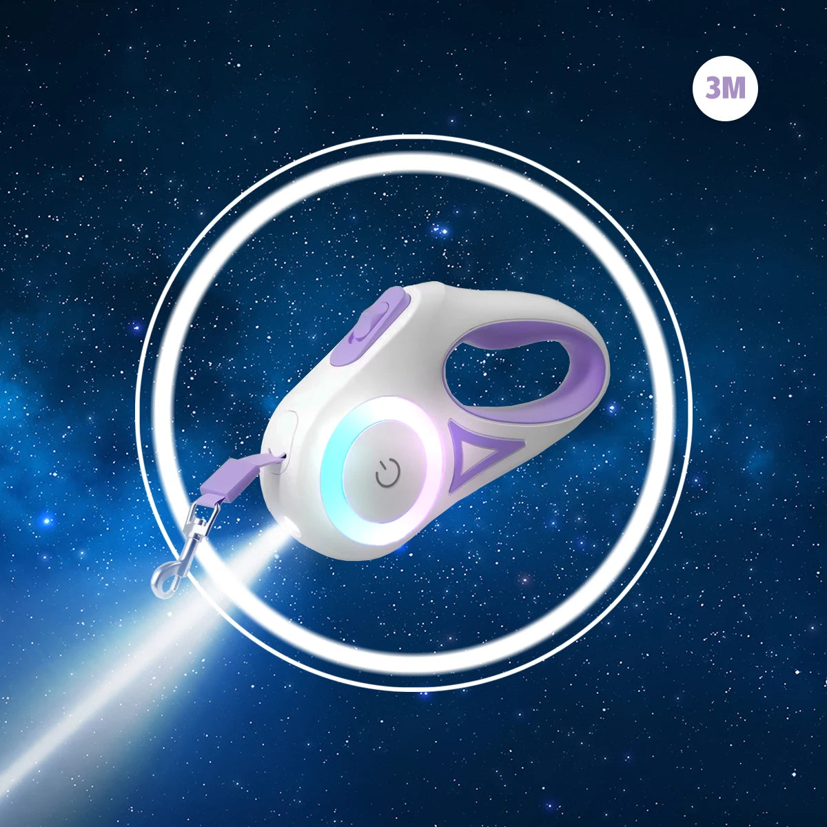 Pupster Glow™ LED Retractable Dog Leash