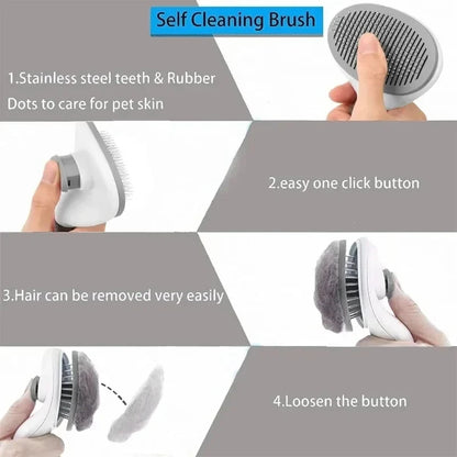 Pupster Groom™ Self-Cleaning Pet Brush