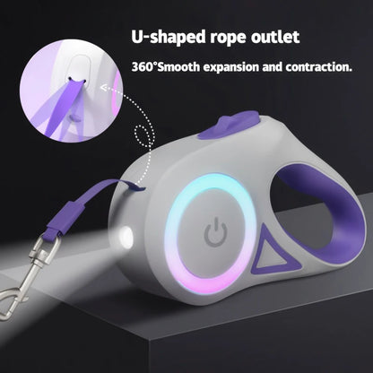 Pupster Glow™ LED Retractable Dog Leash