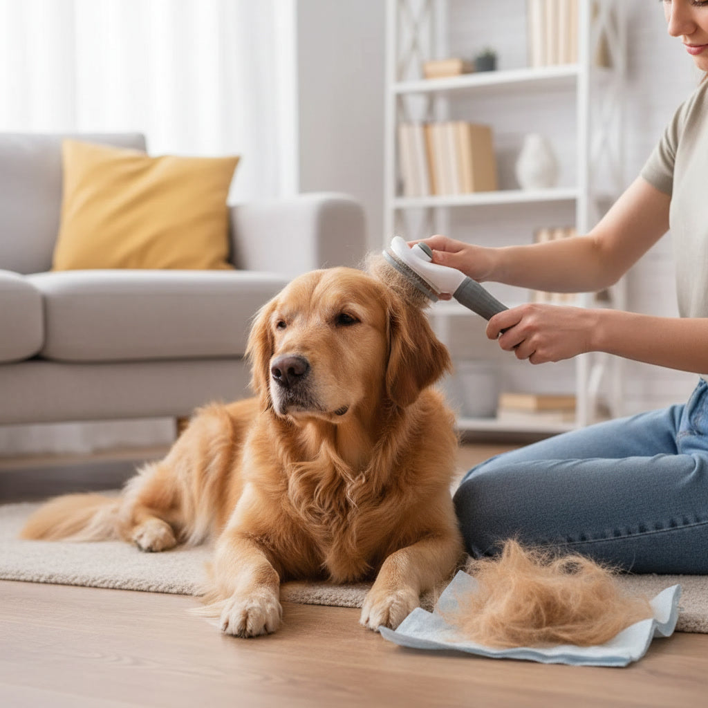 Pupster Groom™ Self-Cleaning Pet Brush
